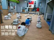 高墊 台灣製造地墊巧拼 瑜珈墊 塑膠棧板 台灣製造 外銷歐美 超耐磨 轉印貼膜 深淺拼接木紋地墊105*105*2cm台灣 台灣製 地墊 瑜珈地墊 防水防滑 防撞 防摔 加厚▲高墊▲