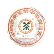 【茶韻】普洱茶2006年老字號中茶8111大藍印鐵餅380g/餅 茶葉禮盒(生茶/附專用收藏盒x1.可提袋)(中秋禮盒)