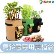 【花園城堡】馬鈴薯專用美植袋 不織布 30x35cm 單入 塊根作物 可開口植物種植袋 馬鈴薯種植袋