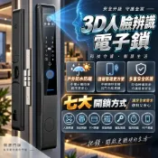 (店+)七合一 電子門鎖 3D人臉辨識 電子鎖 推拉門電子鎖 指紋鎖 智能鎖 鋁門電子鎖 密碼鎖