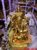 【小七嚴選】關公銅像高約66厘米黃銅關聖帝君神像佛像關雲長關羽關帝神像