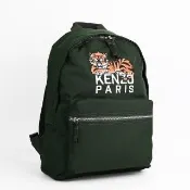 【KENZO】Happy Tiger系列展示品快樂老虎後背包(深卡其綠)