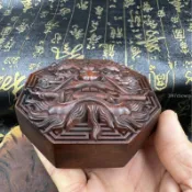 🔥臺灣出貨🔥雷擊木 獅咬劍 咬劍獅 八卦鏡 道家用品 化解大門對門 大門對窗口 獸頭掛件 道教法器 化煞鎮宅 棗木