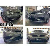 小亞車燈改裝-全新 福斯 VW Golf 7.5 改 GOLF 7.5 R 樣式 前保桿 前大包 素材