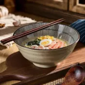 🔥台灣出貨🔥泡面碗 飯碗 拉麵碗 碗盤 湯碗 餐具 日式陶瓷麪碗拉麪碗復古家用新款湯麪碗泡麪碗吃麪條碗大碗