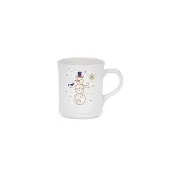 【Le Creuset】瓷器歡樂耶誕馬克杯400ml(雪人)