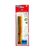 聯盟文具 德國 Faber-Castell 輝柏 116503 大三角鉛筆 (2B) (3支入+削筆器)【APP滿額下單10%點數(單一帳號最高1000點)】9/30止