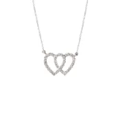 【BreezeOnline 微風精品線上】Bianca Jewelry Infinity Love 心心相印鑽石項鍊