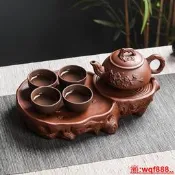 【小新茶具】新疆紫砂中式功夫茶盤家用簡約托盤儲水式茶海茶托茶臺幹泡臺