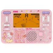 KORG TM-70C Hello Kitty 調音器/節拍器帶夾式接觸式麥克風，日本製造，適用於管弦樂隊、銅管樂隊和管