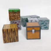 二手 正版 Minecraft 方塊 單售 FuRyu 當個創世神 麥塊 橡木 草地 鵝卵石 箱子 鑽石 青金石 綠寶石