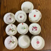 早期 老物 蒐藏 大同 磁器 國際牌 瓷器 醬油碟 玫瑰花 大花 中餐 台菜 台灣 台式 40年代