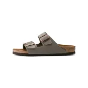 (店+)【BIRKENSTOCK 勃肯】0151211 Birkenstock Arizona 雙扣外穿透氣 EVA一字拖鞋 男女同款 灰色