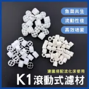 【春日水族】K1 魚菜共生濾材 水產養殖 滾動濾材 翻滾濾材 流化床 過濾系統 培菌 過濾環 塑料環 高溶氧濾材 K1