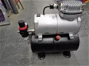 ~金光興修繕屋~AS186無油式超靜音 空壓機 模型 美術空壓機1/6HP 附風管 (儲氣筒式3L)