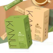 韓流小舖 K STYLE 韓國MAXIM麥心 KANU 茶香拿鐵〈8入〉系列 抹茶拿鐵/紅茶拿鐵 (17.3g×8入/盒) kanu咖啡 孔劉咖啡