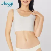 sloggi-ZERO FEEL日本版零感系列夜夜好棉眠無鋼圈U領背心式內衣 迷霧灰｜88-340 HC