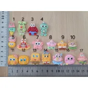 現貨 海綿寶寶 派大星 蟹老闆 章魚哥 奶油膠小配件 DIY 飾品