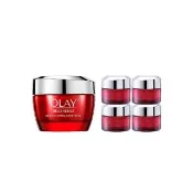 【OLAY 歐蕾】隱藏優惠組★膠原大紅瓶乳霜買1送4(新生高效緊緻護膚霜50g x1+14g x4)vip專屬