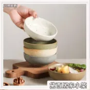 🔥台灣熱賣🔥日式復古陶瓷米飯碗家用創意餐具粗陶湯碗餐廳喫飯小碗點心甜品碗景德鎮 釉下彩 高顏值陶瓷碗盤0717