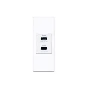 【易智快充】國際牌Panasonic省空間一孔面板－白色(50W USB快充插座)