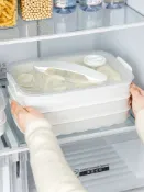 協貿國際日用品生活6館 餃子盒冷凍盒家用冰箱速凍水餃盒多格混沌專用保鮮收納盒多層