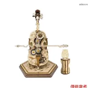 【歌曲：千與千尋】大提琴八音盒 木質DIY益智3D立體拼圖 手工拼裝模型 創意擺件節日禮物 動態音樂盒 CN07