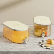 Refrigerator cold water kettle with faucet fruit tea bucket