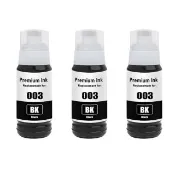 【Homewell】EPSON 003 相容 副廠 黑色墨水3瓶