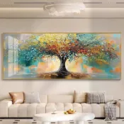 【新品】財源滾滾diy手工鑽石畫餐廳金錢樹發財樹客廳新款招財裝飾 鑽石貼畫 鑽石畫 貼畫 畫 DIY