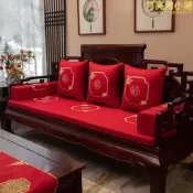 【嚴選好物】中式紅木沙發墊新中式高端實木傢俱坐墊羅漢床五件套墊子定製座墊