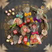 桃樂絲婚禮小物、婚禮小物/送客用喜糖/進場小物/小包裝婚禮用糖果/彩糖/米香巧克力/米果巧克力/婚禮用軟糖/石頭巧克力