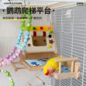 💥台灣出貨💥✨鸟类用品 鹦鹉窝 鸟窝 鹦鹉站台 鸟架鸚鵡彩色繽紛家具鳥窩秋千益智玩具吊床爬梯鳥籠家用配件