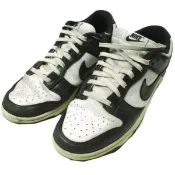 【DOKODEMO】耐吉女款 Dunk Low Premium FQ8899-100 US12 (29cm) 白色/黑色-椰奶熊貓運動鞋 [二手] [Nike]