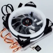 吉宅良品 4管下壓式CPU散熱器風扇桌上型電腦電腦靜音溫控風扇1366 2011多平臺