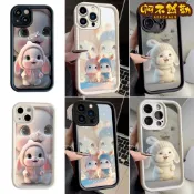 卡通兜帽小兔子防摔手機殻 OPPO A79 A98 A78 A77 A74 Reno16 Reno16F A6X A6S