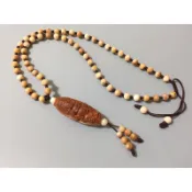{龍宮舍利} 龍宮舍利 精品:黃財神：天珠項鍊