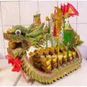 [拿鐵紙藝］關聖帝君祝壽龍船（獨家設計）版權所有