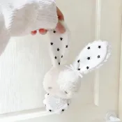 臺灣現/貨🍓可愛天使小兔安撫巾豆袋毛絨玩偶掛件治癒萌物包包兒童裝飾禮物