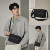 (店+)【LEESA】隨身小包\尼龍包包\小方包\斜背包\防水包包\肩背包\男包\小包包\包包\通勤小包\便攜包