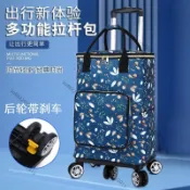 購物小拉車家用買菜車手提購物袋可伸縮拉桿小推車便攜折疊手拉車買菜購物車買菜拉車菜籃車折疊手拉車行小推車