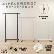 (店+)【URBAN LiFE 悠本生活】高荷重 左右伸縮單桿曬衣架*底層四桿*(台灣製造/收納/升降吊掛衣架/晾衣架/吊衣桿/衣帽架)