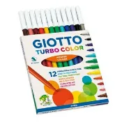 永昌創新國際有限公司 【義大利 GIOTTO】416000 可洗式兒童細頭彩色筆 12色/盒【APP滿額下單10%點數(單一帳號最高1000點)】9/30止