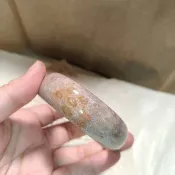 珊瑚玉手鐲/菊花石/粉/口徑59+MM寬20厚9
