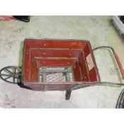 工地一輪車 推車 下面是網格底 木雕34*15*13