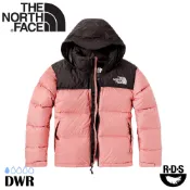 【The North Face 女 可套接防潑羽絨外套(美版)《粉紅》】3XEO/舒適保暖立領抓絨外套/立領外套/中層衣