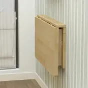 (店+)[宅配免運] 實木摺疊桌 掛牆桌 餐桌牆面電腦桌 學習桌 壁掛桌 牆壁書桌 牆上可摺疊桌子