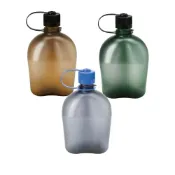 (店+)【NALGENE】Nalgene水壺 OASIS 軍式水壺 1000ml 棕色/綠色/煙霧灰 (馬布谷戶外)