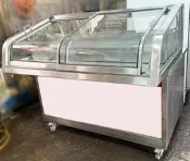 ○大員林2手貨○ 二手雙面開冷藏展示攤車/階梯式冷藏展示冰箱/冷藏櫃/滷味/鹽酥雞/炸物/冷藏櫥/雙面對開