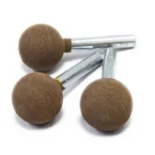帶柄牛皮 T型 球形 西德牛皮原料 牛皮輪 拋光輪 研磨 台灣製 台灣現貨【7208-11 7308-9】